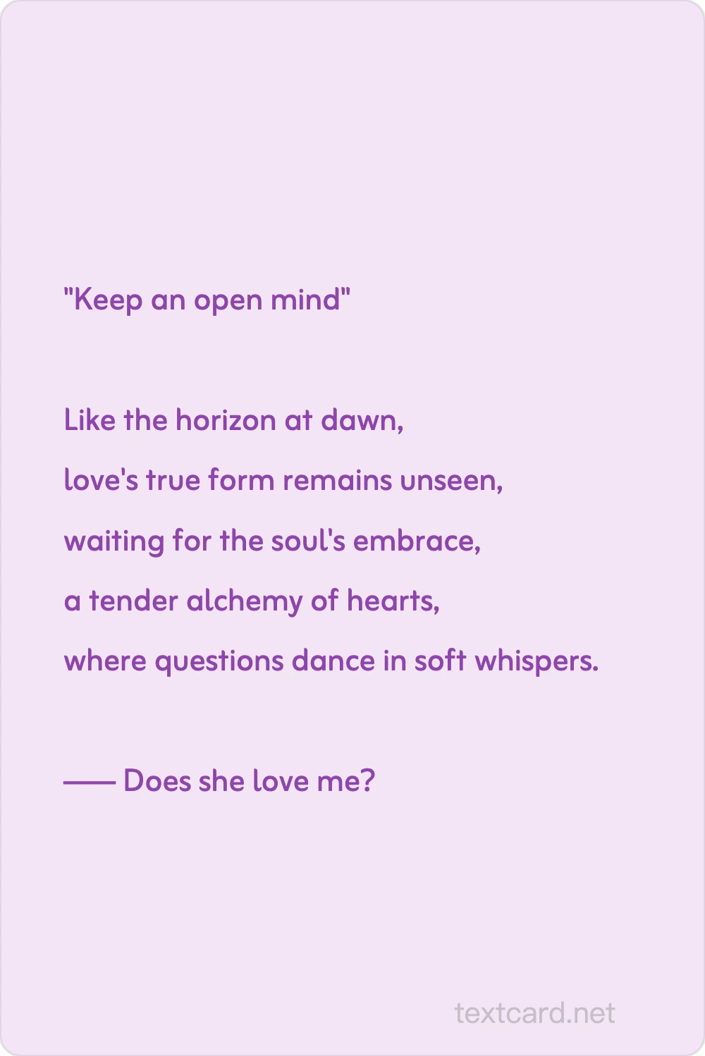 Answers Book — AI text card generator preview