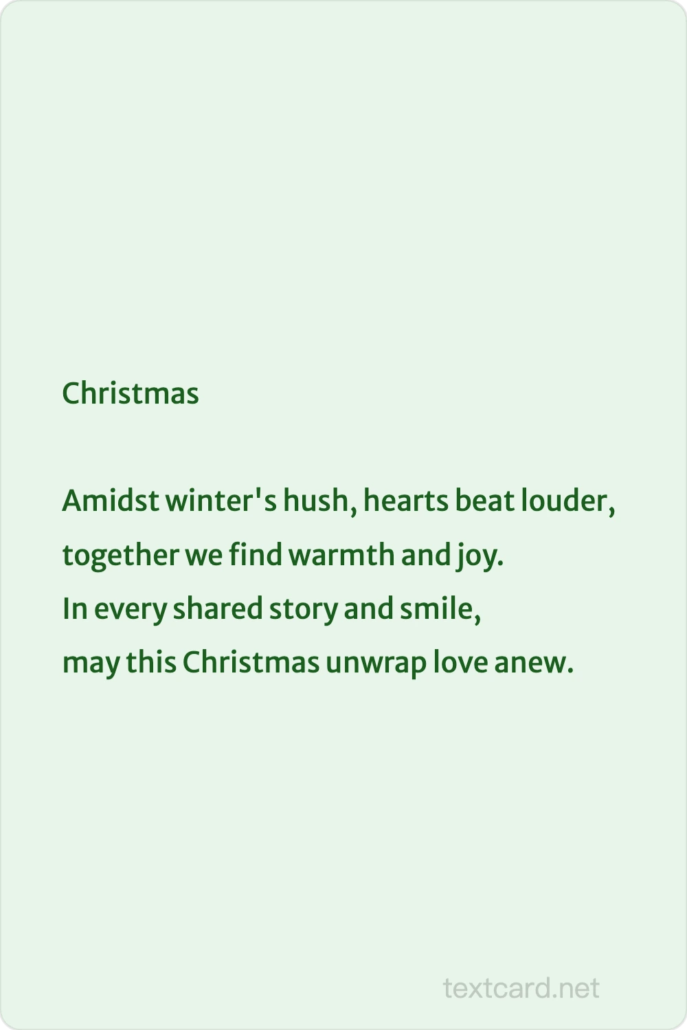 Holiday Card — AI text card generator preview