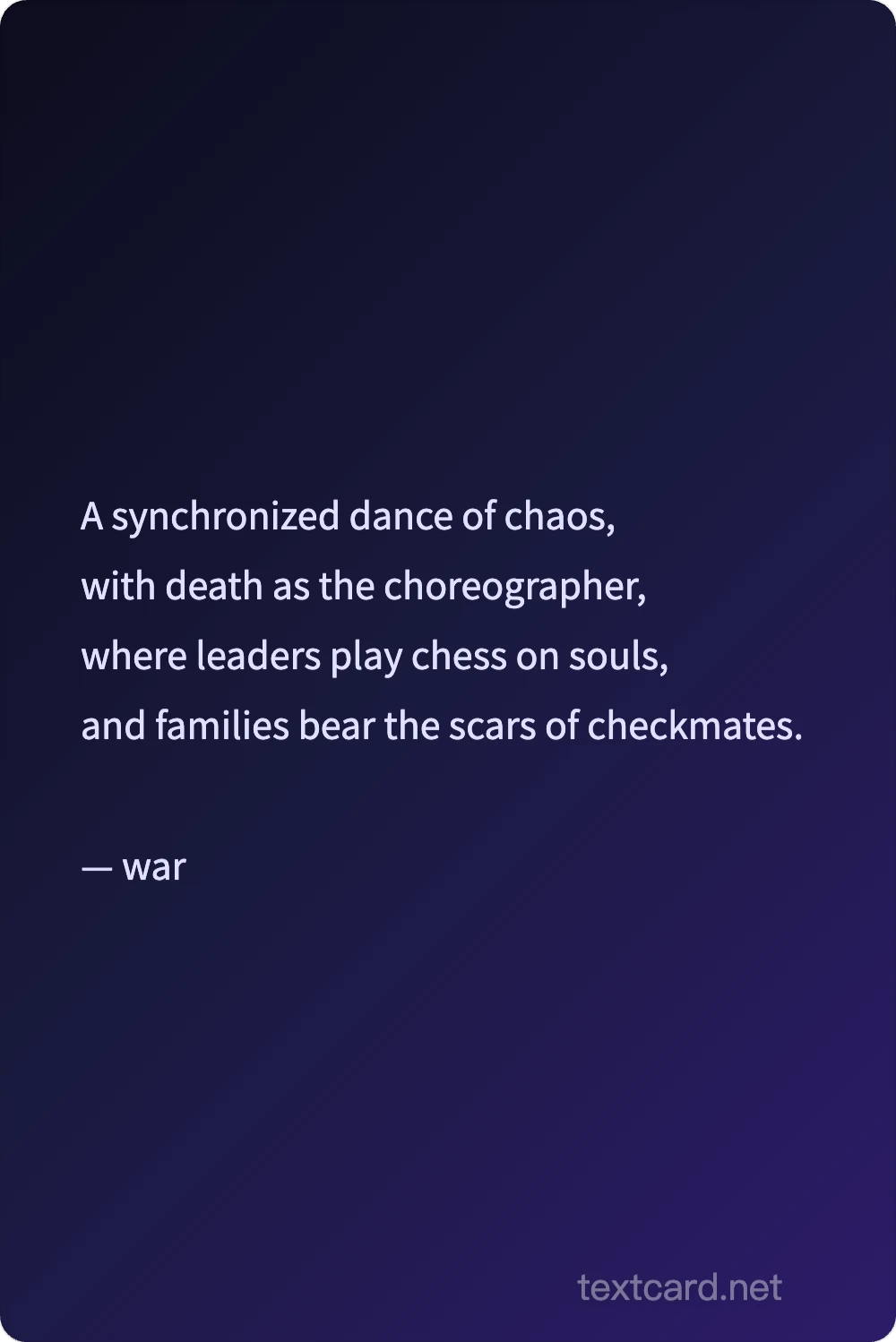 Ironic Poem — AI text card generator preview