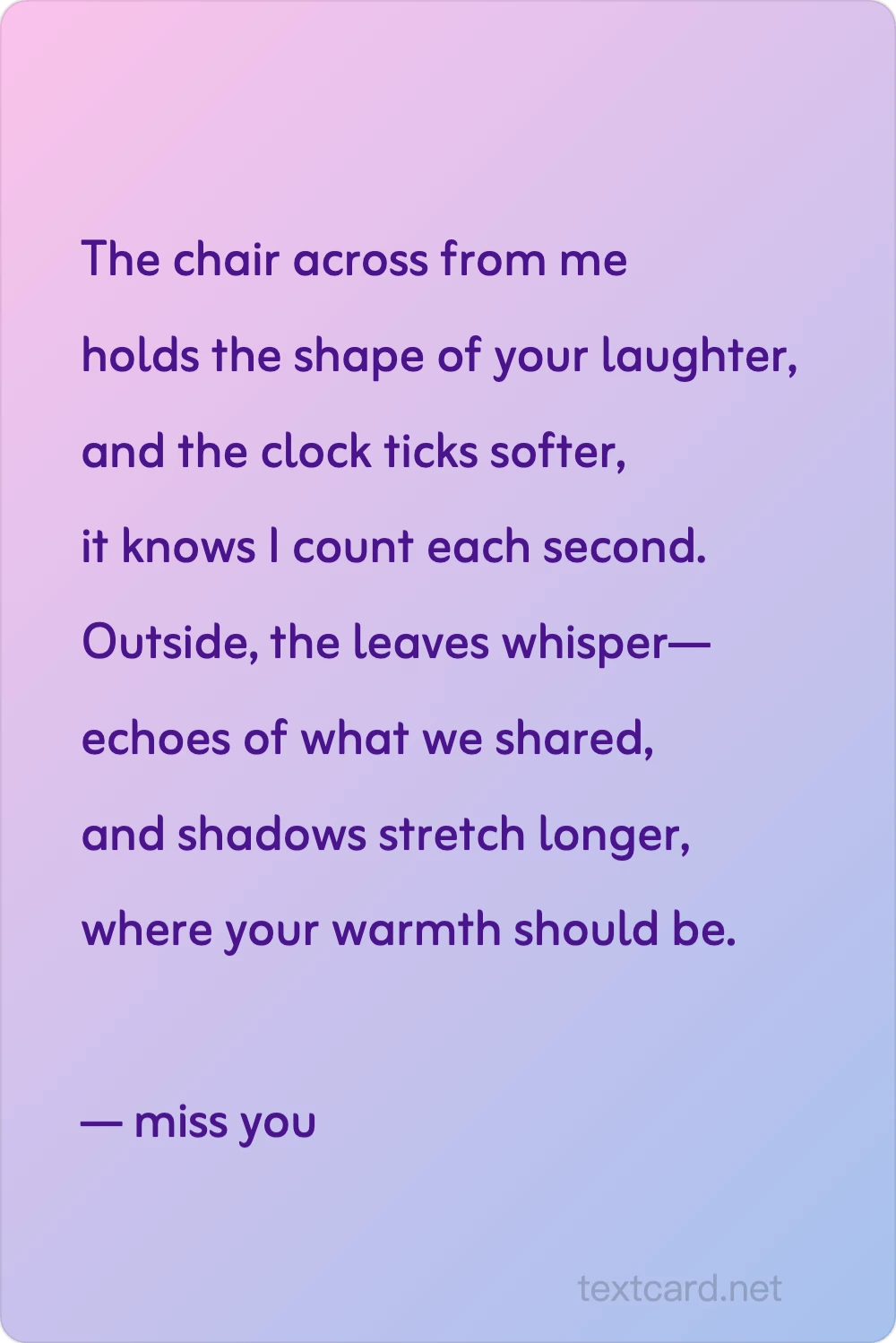 Love Poem — AI text card generator preview