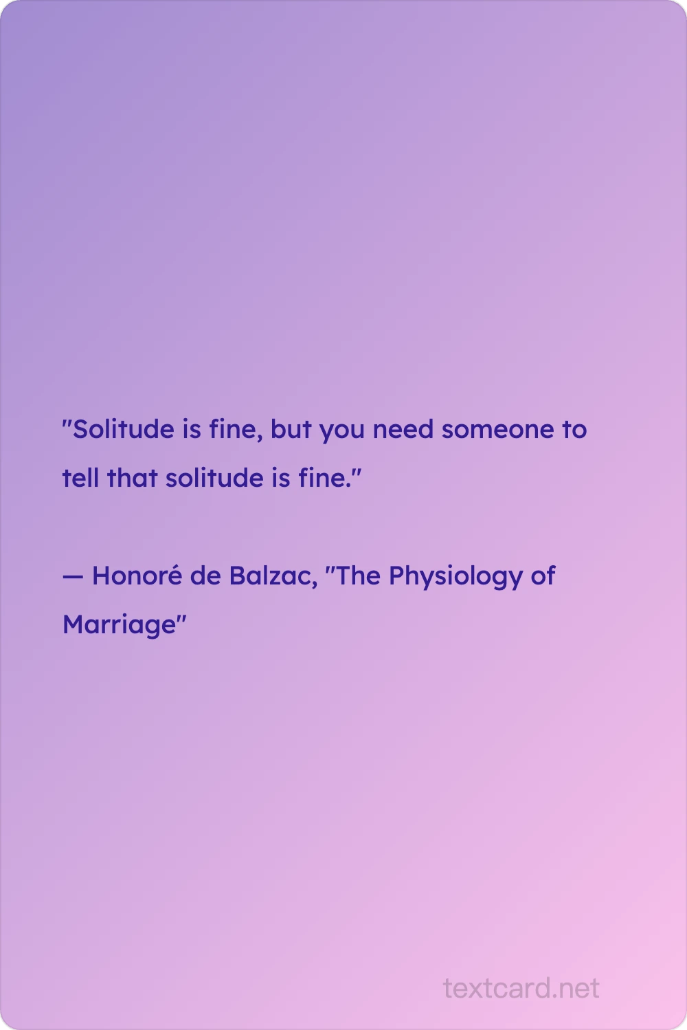 Quote Card — AI text card generator preview